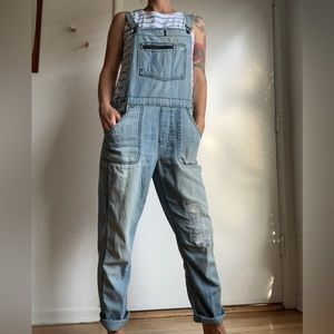 Madewell overalls in light/thin denim